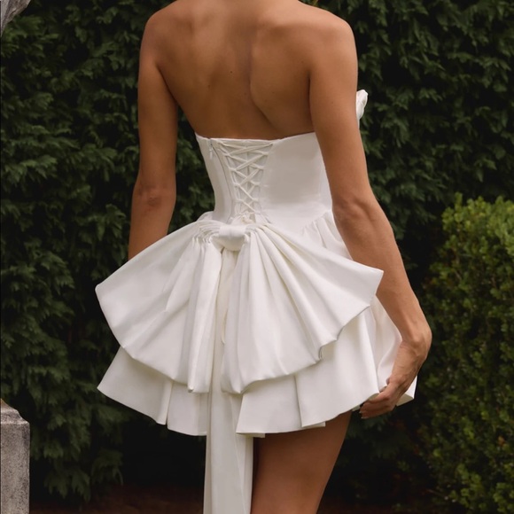 Babyboo Trinity Mini Dress - White Medium M - Picture 2 of 6